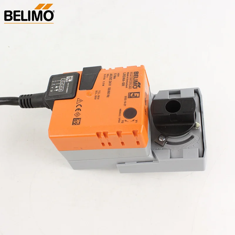 Belimo LR24A-SR AC24V DC24V 5NM Modulating Rotary Actuator For Ball Valves Control Modulating 2-10V