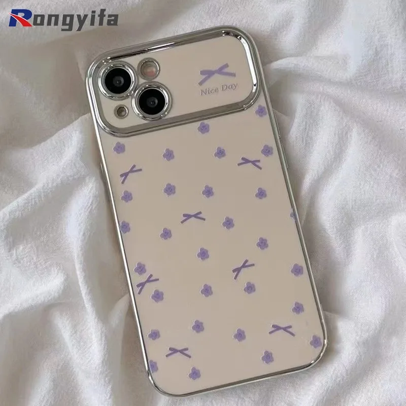 For Realme GT5 Pro GT3 GT2 GT 5G Neo 6 5 SE 240W 3T 2T 2 Phone Case Small Crushed Flower Little Fresh Electroplated Soft Cover