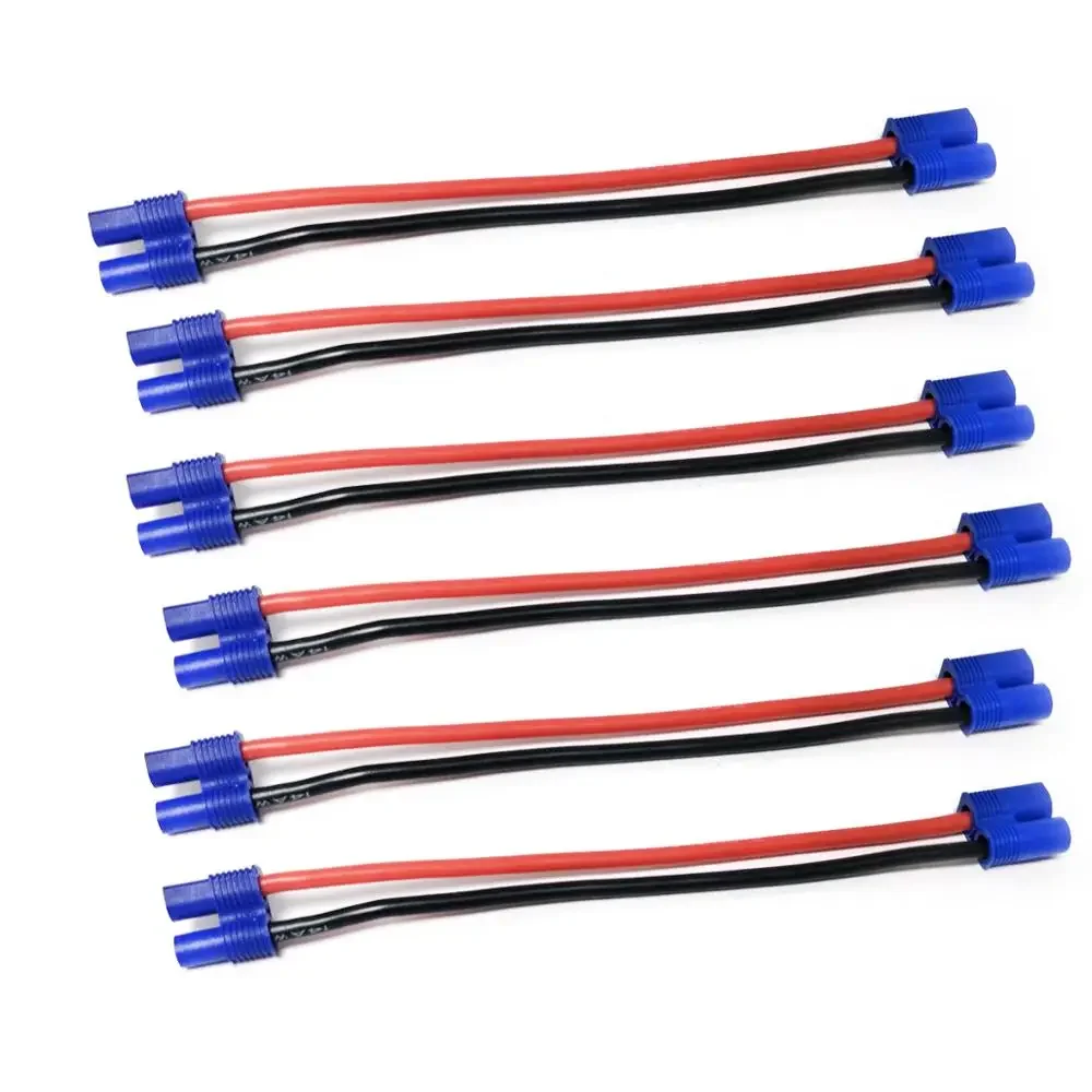 EC3 Male Female Extension Cord 14AWG Connector Plug SR Wires 150mm 300mm 450mm For RC Model Airplane