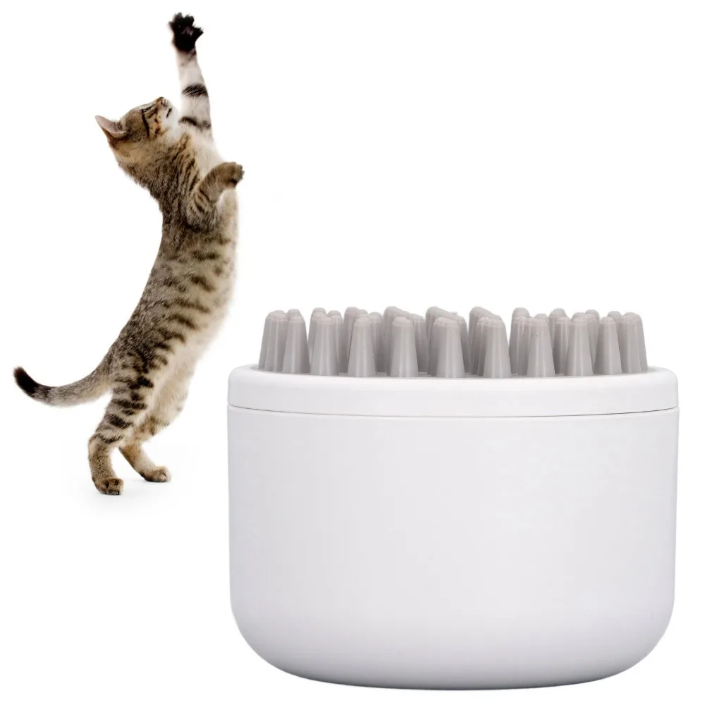 Portable Handheld Cat Massage Brush Soothing Massage Electric Pet Head Scalp Massager Dog Cat Grooming Brush Daily Pet Grooming
