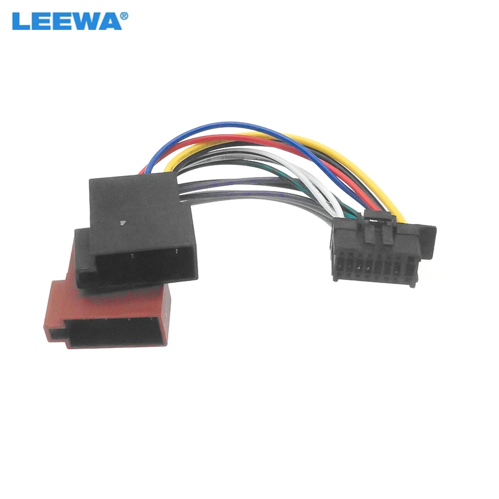 

LEEWA Car Radio Audio ISO Wiring Harness Adapter for Pionner Head Unit Auto Stereo ISO Head Units Wire Cable