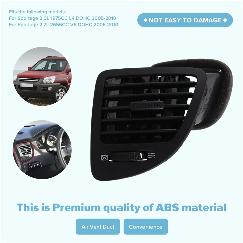 

Lasting Air Conditioning Outlet Grille Air Vent Duct For Kia Sportage Air Outlet Vent 2005-2010 Left: 97480-1F000WK