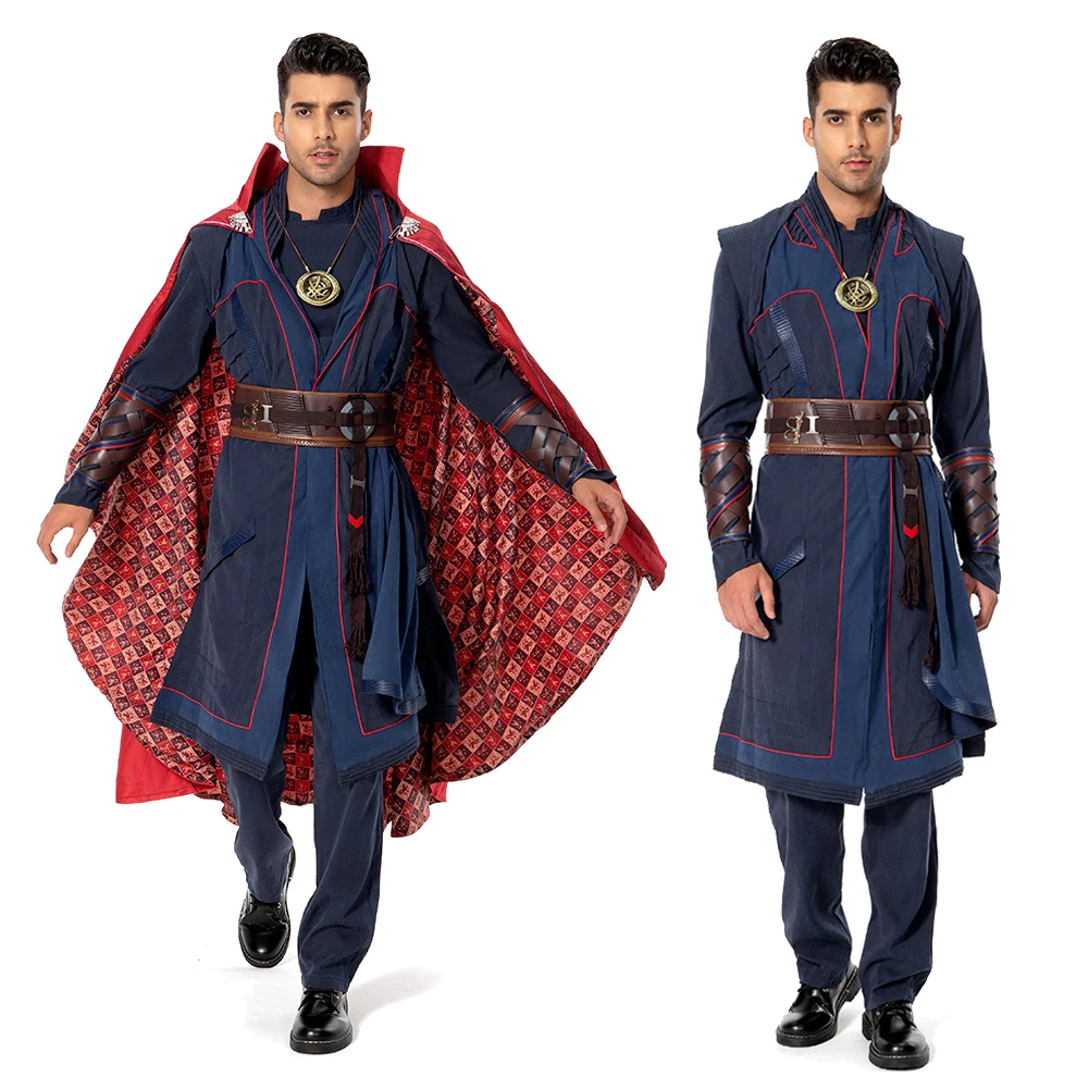 Fancy Male Superhero Doctor Cosplay Strange Fantasy For Men Movie Multiverse Of Madnes Costume Adult Man Roleplay Outfit