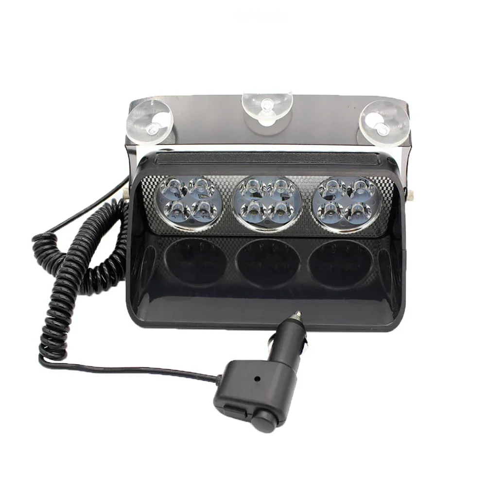 Red White Blue Car Led  12 Led 24W Police Flashing Lights Emergency Strobe Flash Warning Light 12V