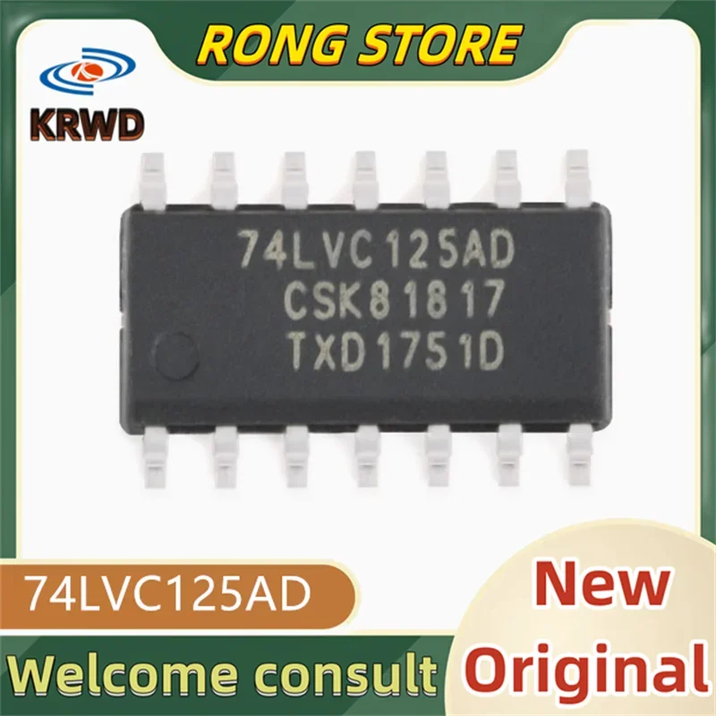 10PCS 74LVC125AD New and original 74LVC125AD,118 74LVC125A 74LVC125 LVC125AD SOP-14