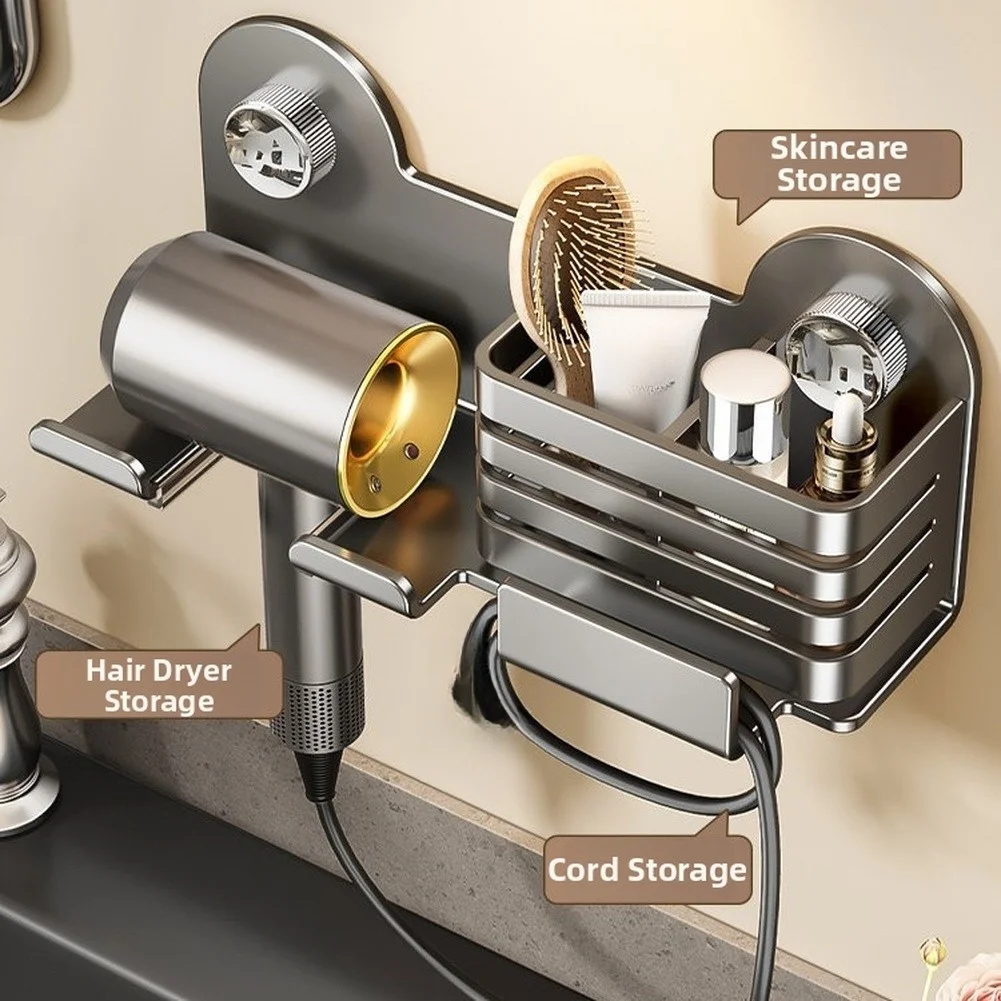 Wall Wall Mounted Styling Tool Organizer for Hair Dryer Straightener Brush Hair Care Products Bathroom Shelf 25x11x8cm - Aliexpress Deal