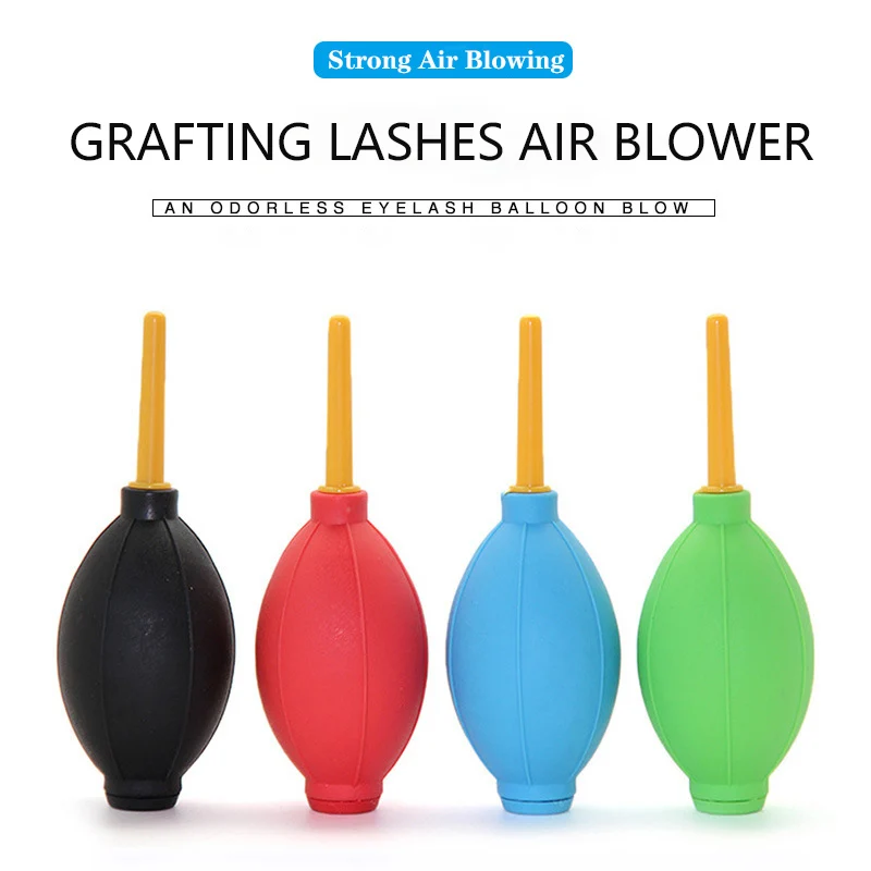 Silicone Eyelash Extension Air Blower Air Pump Eyelash Glue Dryer Quick Drying Ball Grafting Lashes Blower Manually Drying Tools