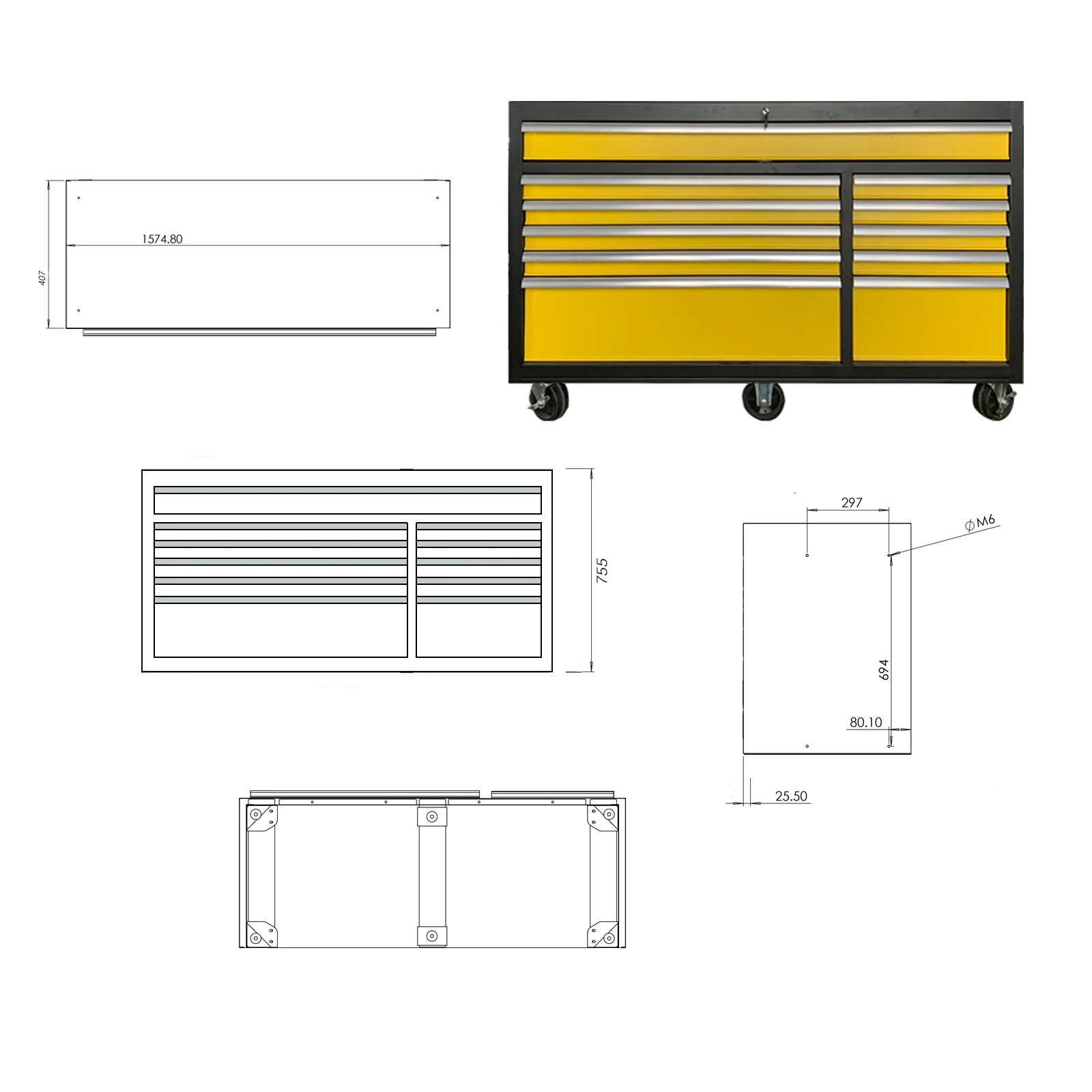 Best Selling Garage Modular Heavy Duty Steel Tool Cabinet Storage,Drawer Cabinet