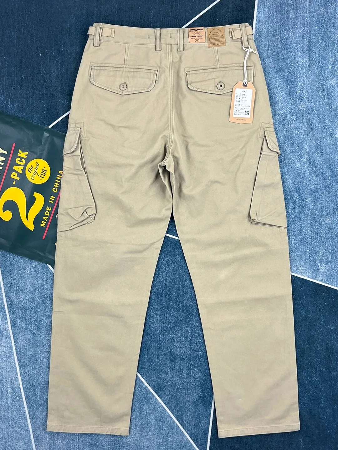 

Thiened Pure Cotton American Sle Work Trousers Men's Casual Khaki Trendy Straight Leg Work Long Pants Autumn Season