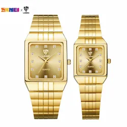 Ouro relógios de aço inoxidável senhoras relógio de pulso de luxo reloj mujer relogio feminino pulseira 8808