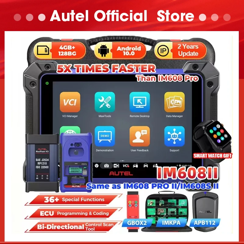 Autel MaxiIM IM608 II Key Fob Programmer IM608 PRO 2 Full Kit Diagnostic Tools J2534 ECU Programming Same as IM608S II