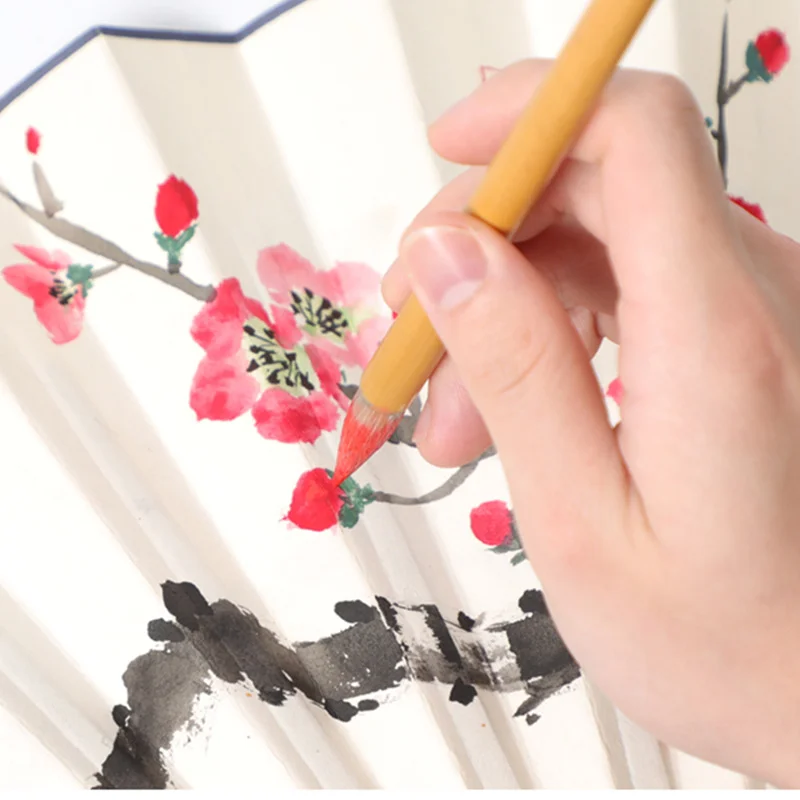 Writing Brush Wolf Sheep Rabbit Hair Bamboo Ancient Cockspur Pen Calligraphy Chinese Traditional Calligraphy Painting Boutique