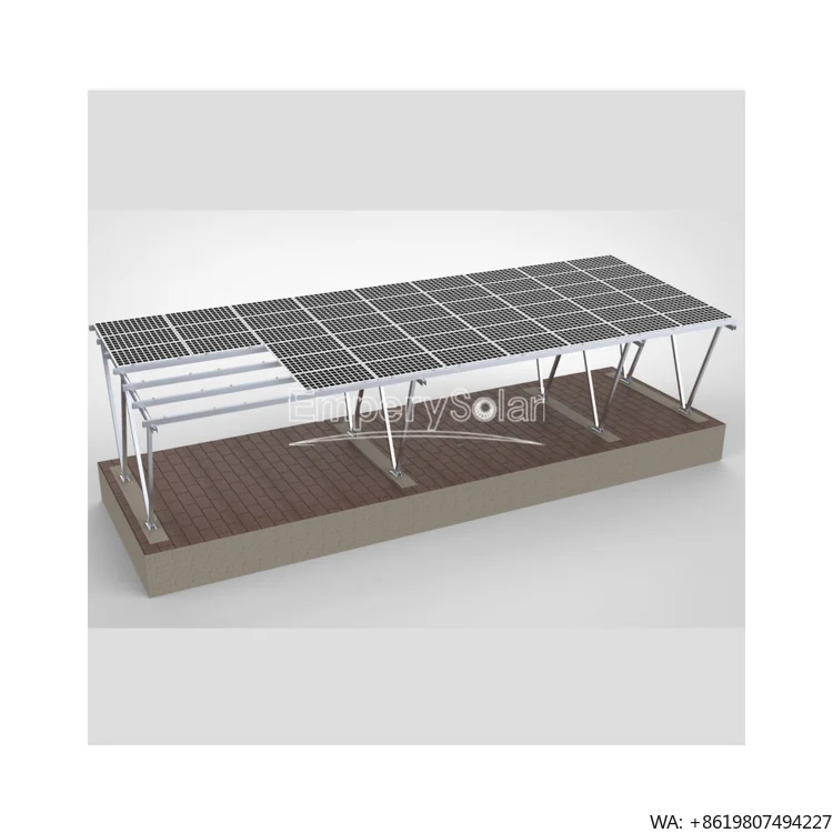 High Quality Solar Mounting System Anodized Metal Carport Shade Canopy for Car Parking Prefab Garage Solar Panel Installation