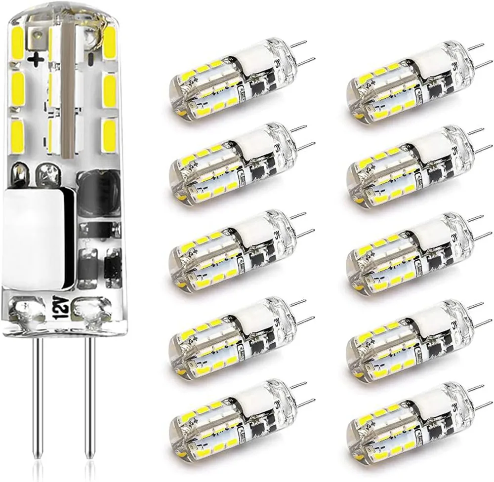 Светодиодная лампа G4 2 Вт, 3 Вт, 5 Вт, 9 Вт, 12 Вт, 15 Вт, 12 В переменного тока 360 в, энергосберегающая силиконовая лампа с углом луча, заменяемая галогеновая лампа для прожектора, люстры