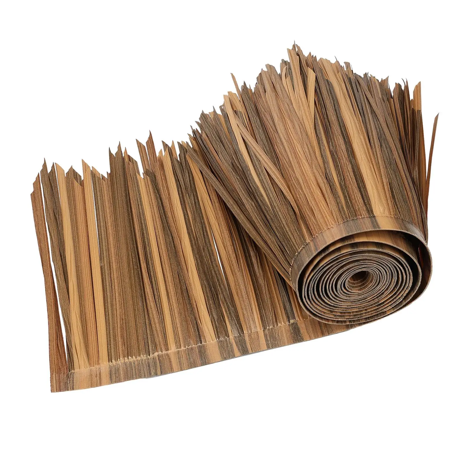 Straw Roof Thatch Mat Fake Decor Simple to Use 1M Devices Artificial Palm Thatch DIY for Garden Patio Hut Bar Outdoor