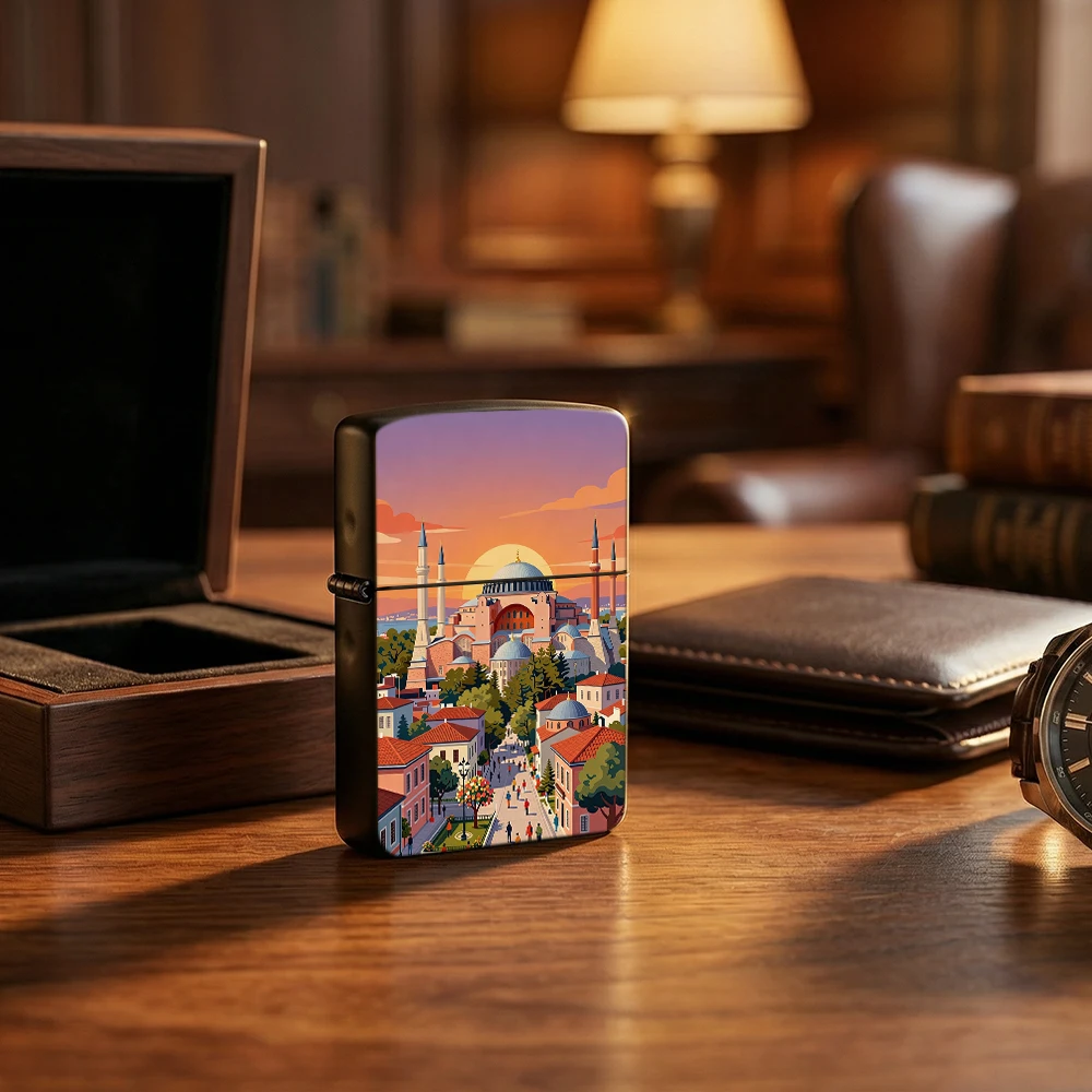 Vintage Collectible Lighters - Flip Top Lighter Istanbul Hagia Sophia