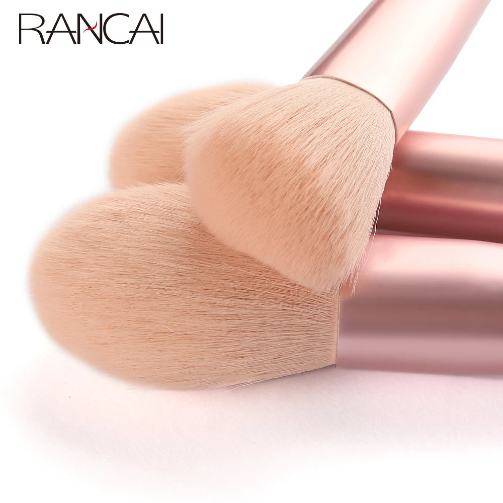 11pcs Pink Makeup Brushes Sets Tools Cosmetic Powder Contour Blush Lip Eyeshadow Concealer Facial Foundation Brush Kit