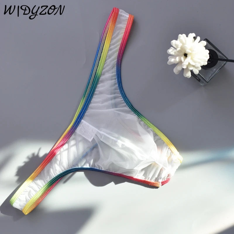 

Ultra-thin Men Thongs G Strings Underwear Mesh Breathable Tanga Homre Slips U Pouch Gay Sexy Panties for Male G String T-back