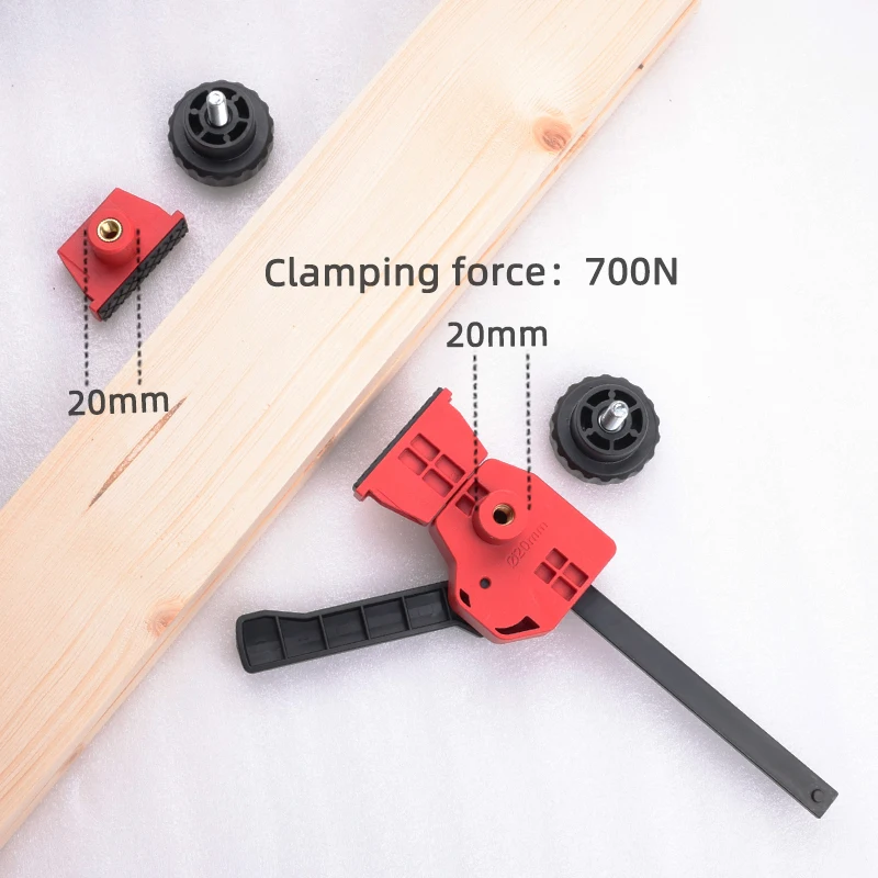 F fixture quick release clamp 20mm hole woodworking desktop adjustable frame fixed workbench auxiliary fixture