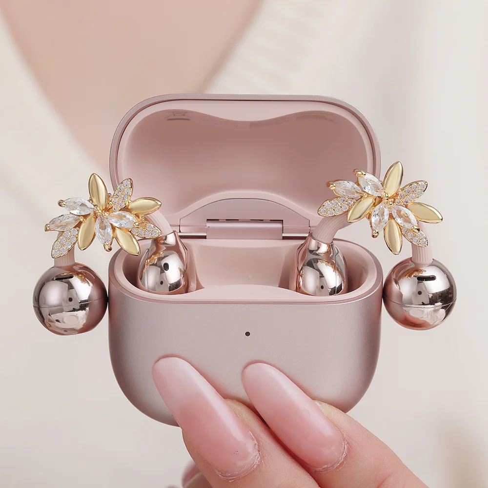 Star Flower Rhinestone Earphone Clip Multifunctional Dangle Charm for Bluetooth Earbuds Fashion Jewelry Accessories