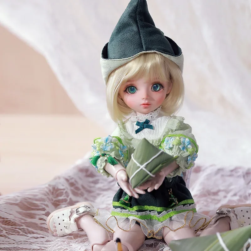 Shuga Fairy 1/6 BJD Doll Sugar  Resin Dolls Green Full Set Ball Jointed Doll Elf Ears Toys Surprise Gift for Children