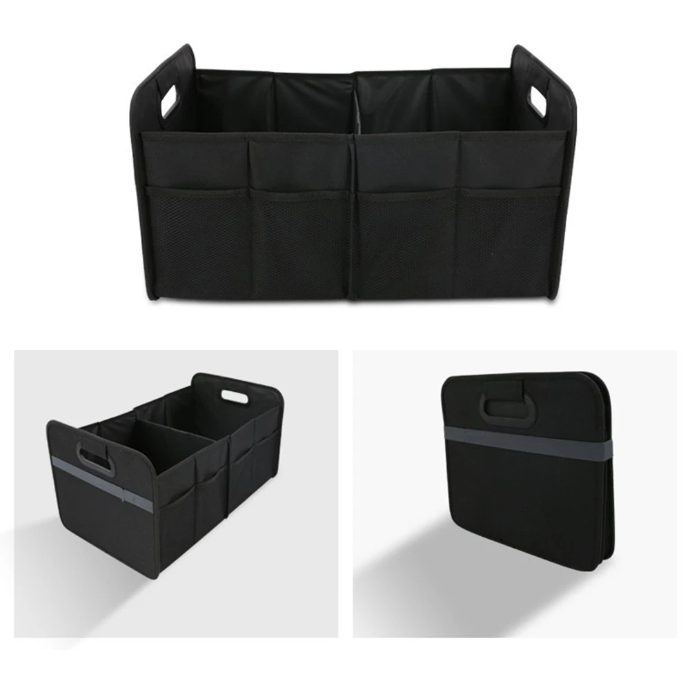 55L Auto Trunk Organizer Big Capacity Car Storage Box Collapsible Cargo Storage Tool Auto Trucks Trunk Box