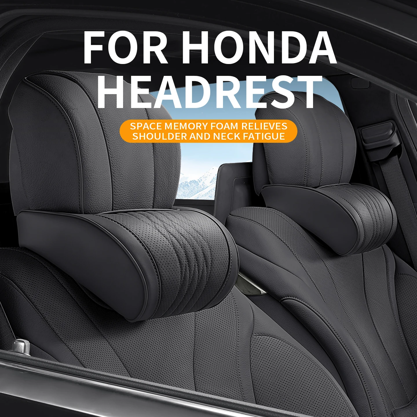 For Honda car headrests Civic CR-V Accord Vezel HR-V Fit Jazz City Breeze Pilot Passport Odyssey memory foam seat headrests