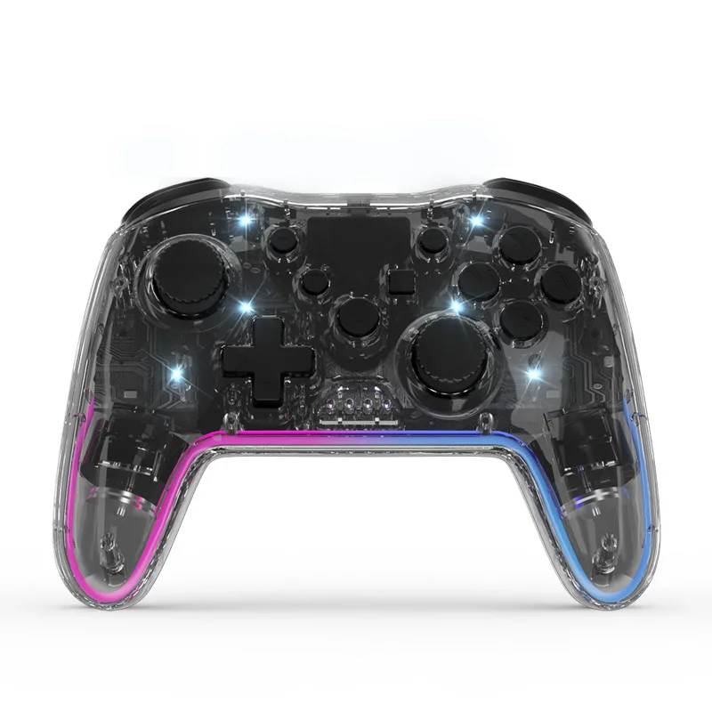 Transparent Wireless Game Controller Gamepad Bluetooth 4.0 Suit for Andorid iPhone Switch PS4 Tesla Car Game for Kids Xmas