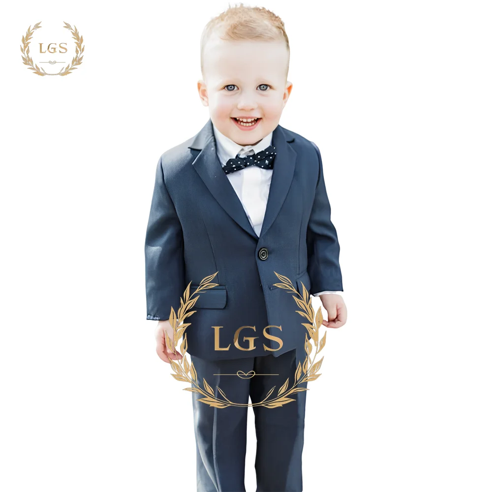 Boys Suit 2 Piece Set - Includes Blazer + Pants, Suitable for Weddings and Parties, Handmade Customized Formal Suit