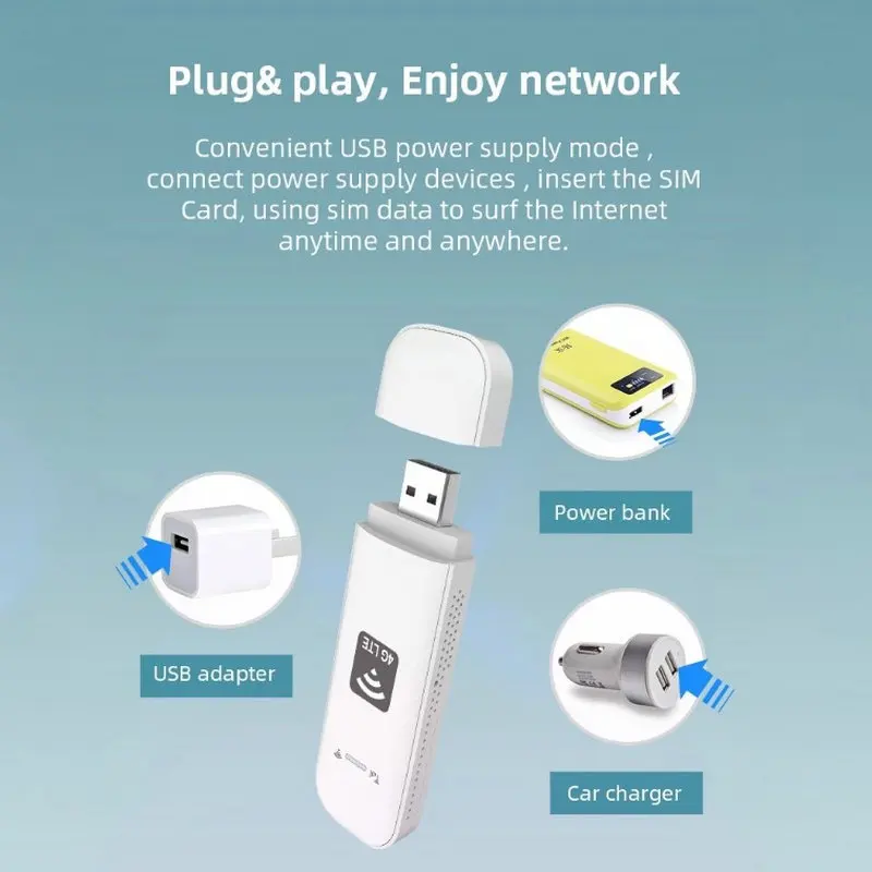 4G 와이파이 라우터 150mbps 휴대용 와이파이 LTE USB 4G 모뎀 포켓 핫스팟 USB 동글 유니버설 언락 와이파이 스틱 (글로벌 시장용)