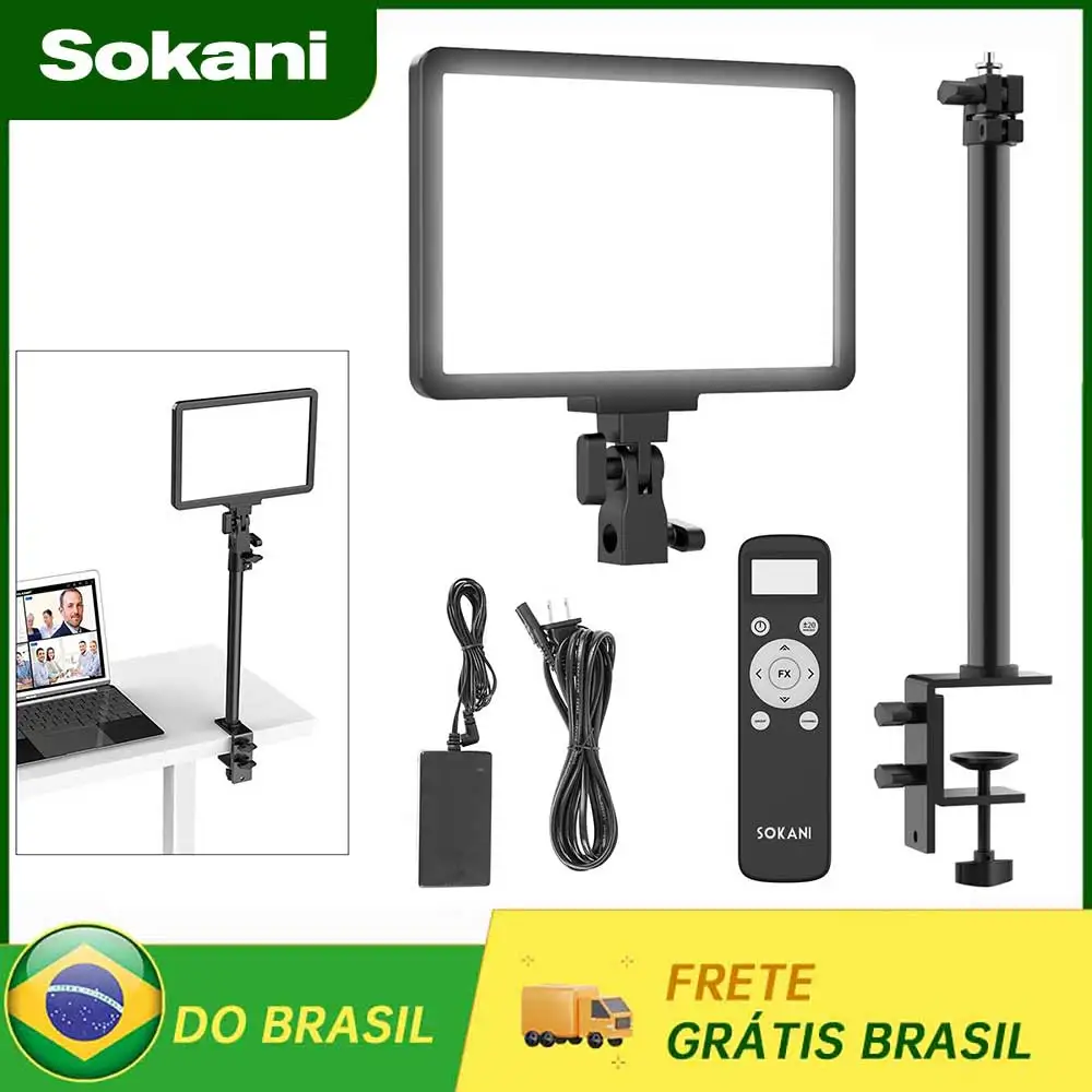 【DO BRASIL】10pcs Sokani P25 LED Fill Light Studio Panel Video Light For E-sports live Record Videos Calls Meetings Lamp