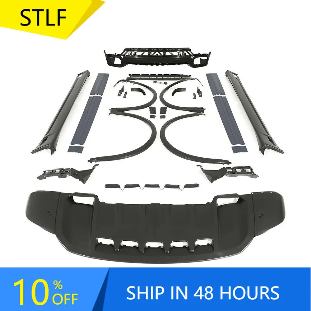 

STLFKM for Porschess Cayenne 958 2015-2017 Upgrade GTS Style Bumper Body Kit Front Lip Rear Diffuser