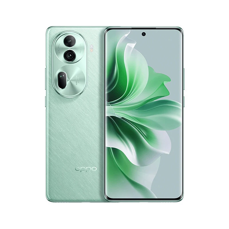 OPPO Reno11 5g ponsel pintar 6.7 inci OLED Dimensity 8200 67W SuperVOOC 4800mAh NFC kamera 50MP telepon bekas