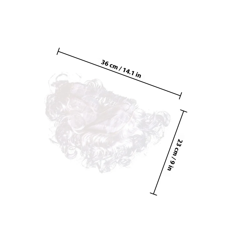 2 uds Santa Claus barba falsa accesorios de disfraz fiesta de Navidad Cosplay bigote accesorios de Papá Noel