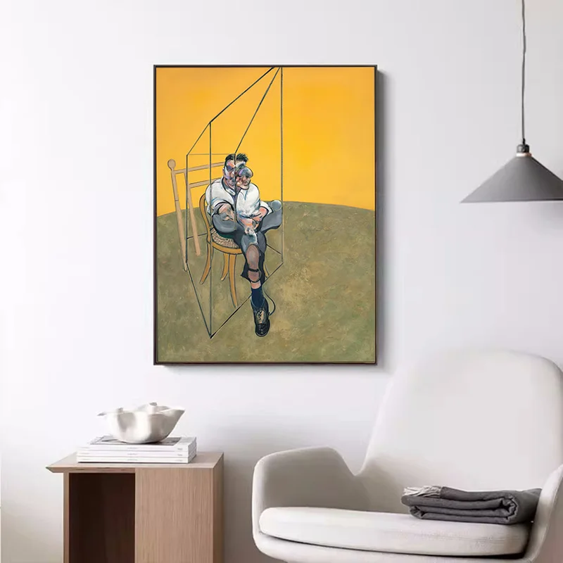 الفنان فرانسيس بيكون الشهير المذهل المشارك قماش اللوحة مجردة جدار صور لغرفة المعيشة جدار ديكور فني للمنزل Cuadr #5