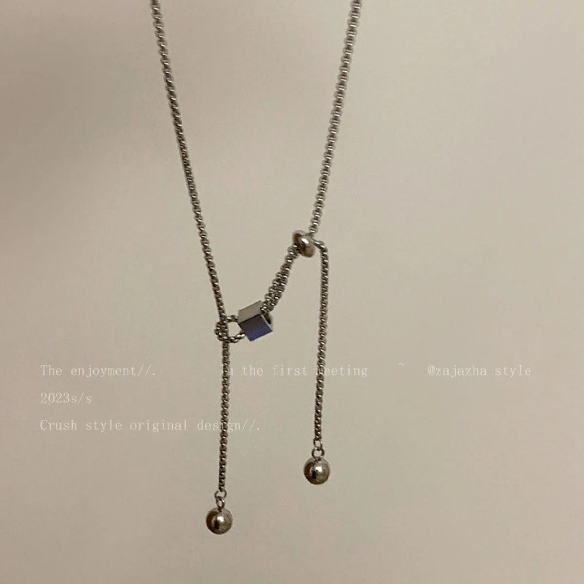 Factory Direct Sales ~ Summer Sweet and Cool Dopamine Pearl Butterfly Flower Necklace, Light Luxury Niche High-End Clavicle Accessory