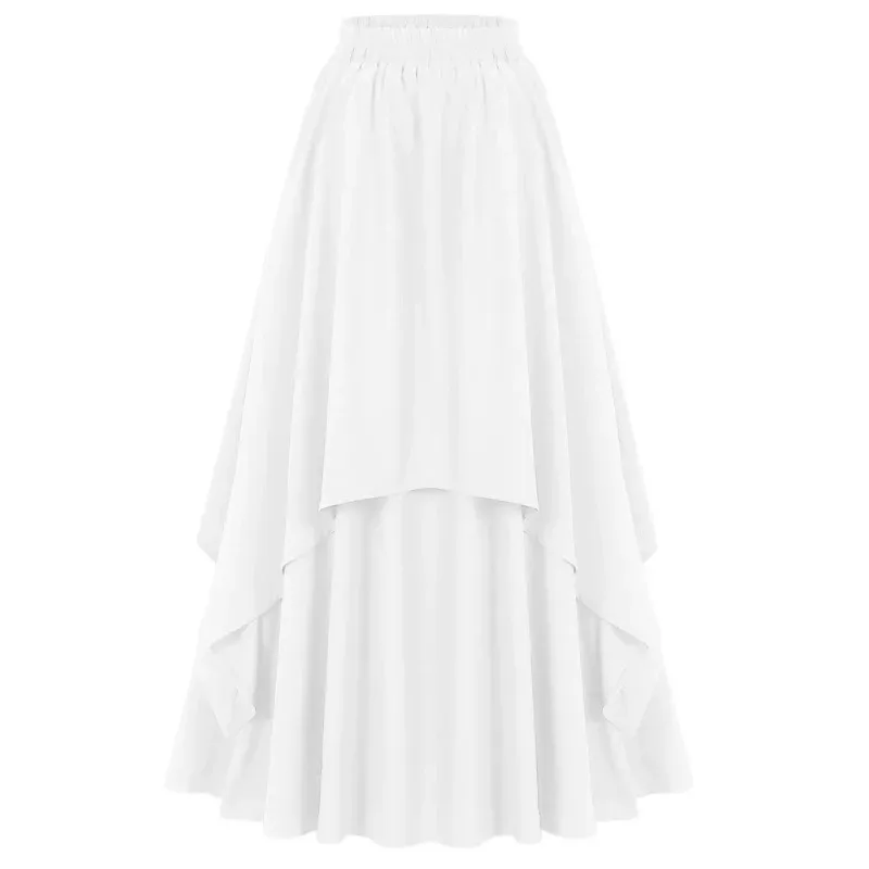 

Woman Girls Renaissance Pirate Skirt Women Medieval Cosplay Ruffles Skirts Costume Halloween Stage Outfits