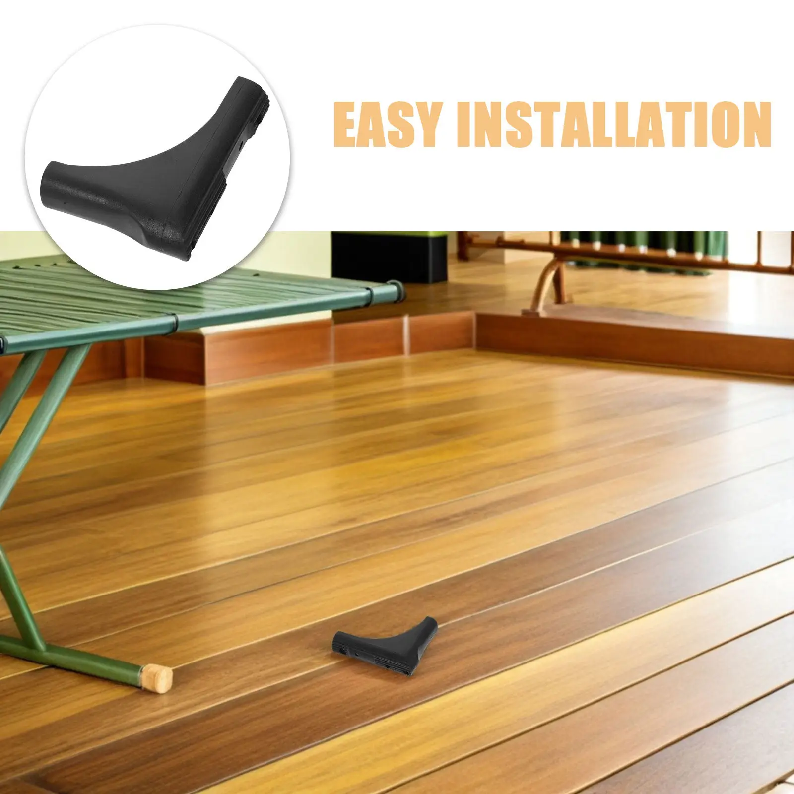 8Pcs Drying Rack Leg Protector Caps Nonslip Laundry Rack Feet Covers Plastic Foot Caps for Hardwood Floor Balcony Outdoor Grass