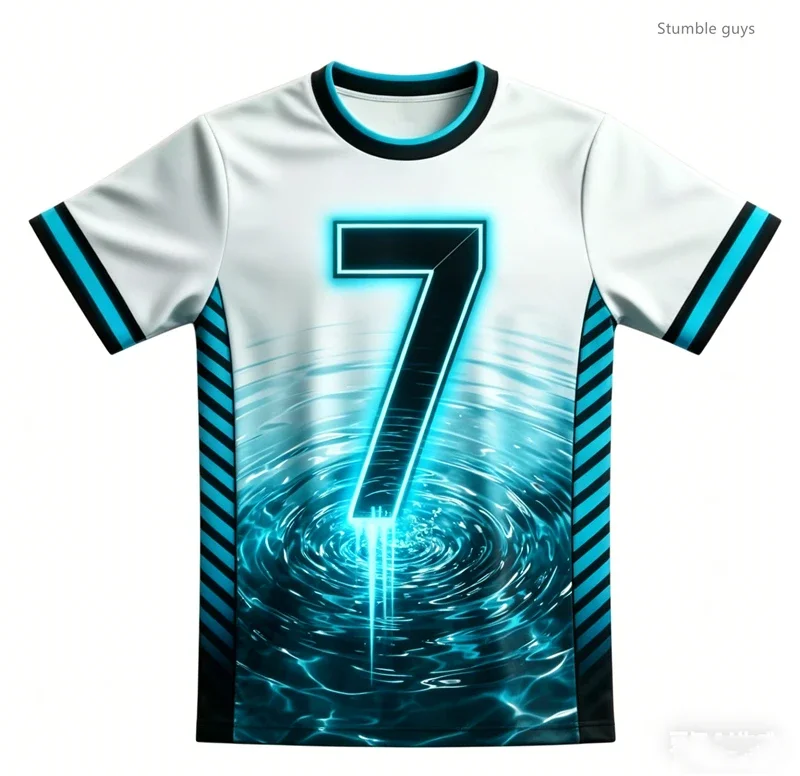 Herren Sommer Einfaches Ronaldo Fußball Grafik Kurzarm T-Shirt Lässiges Sporttrikot Streetwear Oberteil für den Alltag