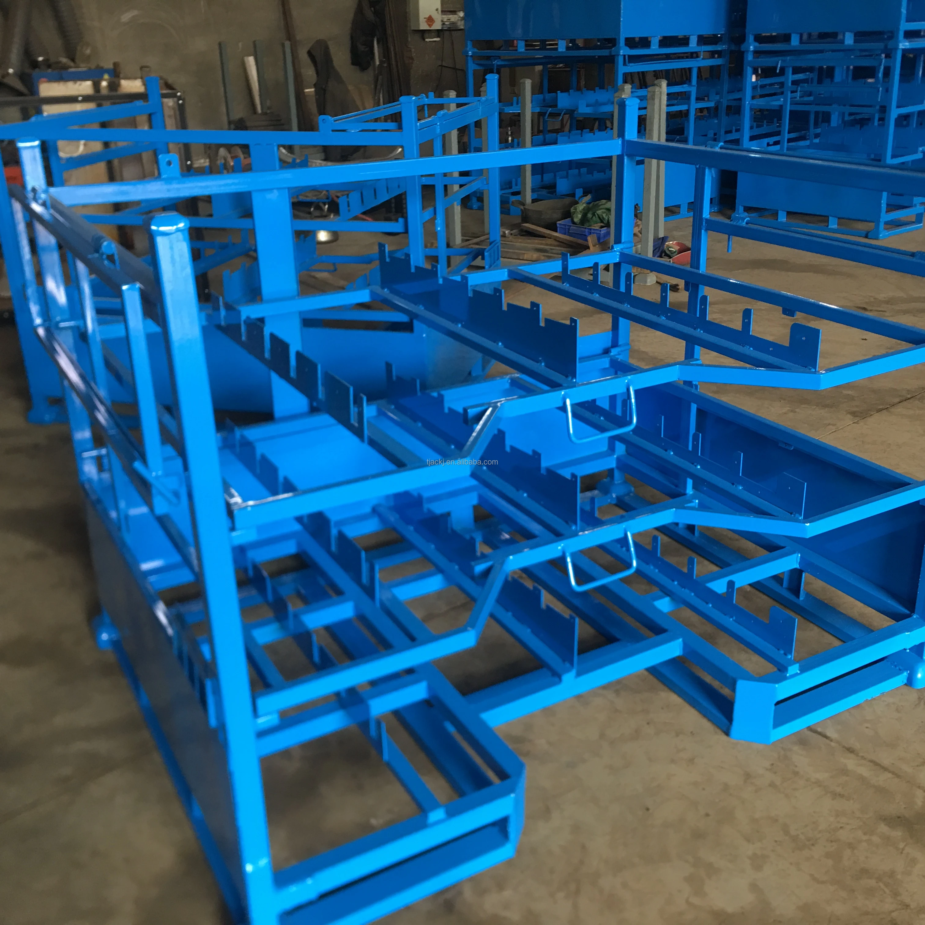 Durable Steel Construction Secure Transport Metal Car Parts Shipping Stacking Container