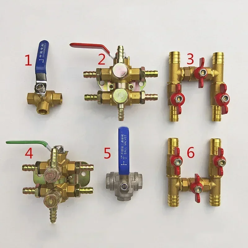 

3 way fuel valve For fuel tank heating 3 way fuel selector valve 6-port ball valve For tank heating