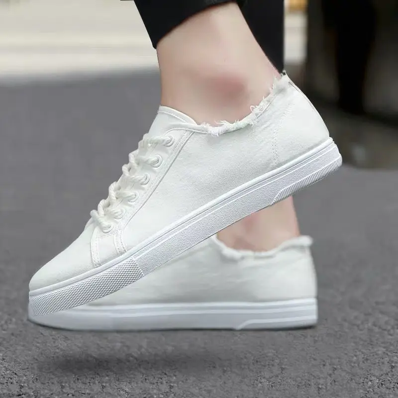 Summer Breathable Sneakers Men Canvas Shoes Slip On Loafers Men Comfty Casual Men Shoes Lightweight Flats Men‘s’ Walking Zapatos