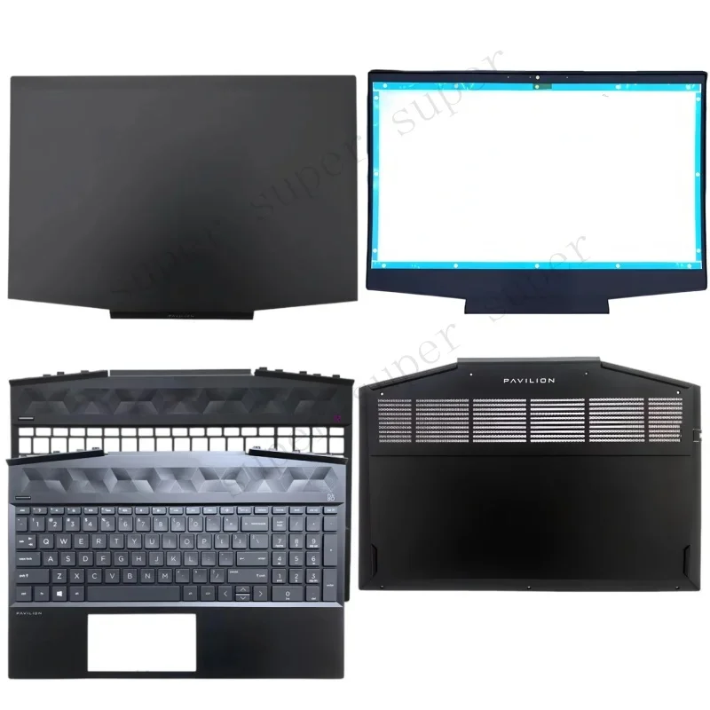 New For HP Pavilion 15-DK 15T-DK TPN-C141 LCD Back Cover Top Case/Bezel Cover/Palmrest Cover/Bottom Cover/ABCD Shell