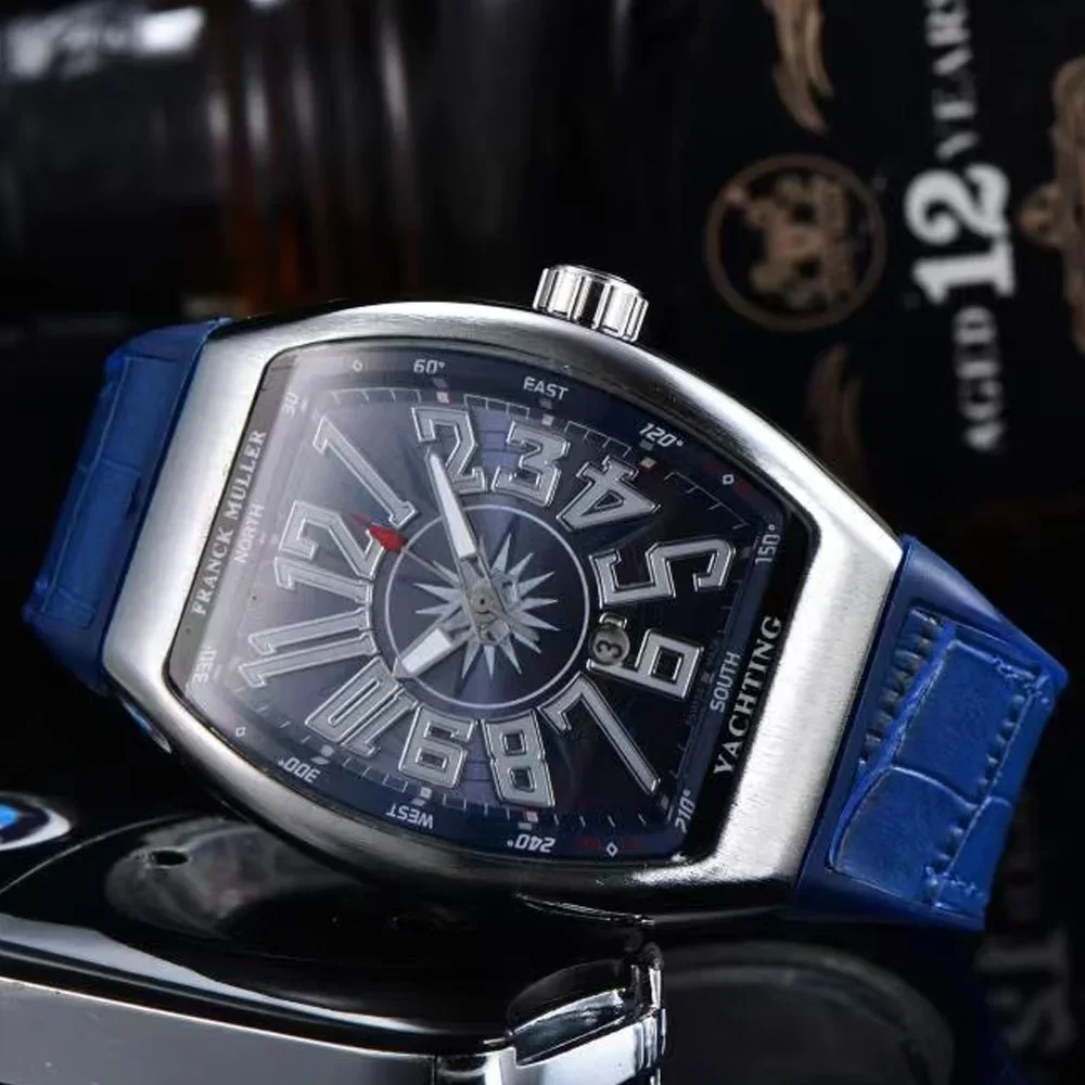 뜨거운 뜨거운 뜨거운 AAA FRANCK MULLER 브랜드 제네바 시계 남성용 고품질 다기능 손목 시계 비즈니스 AAA 남성 시계
