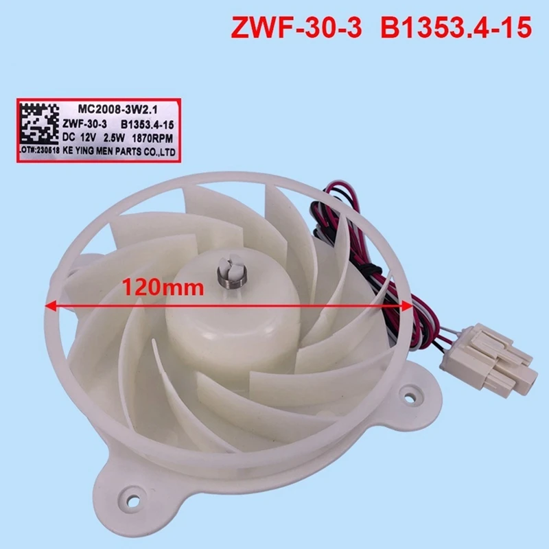 Refrigerator Evaporator Fan Motor   For Meiling Fridge ZWF-30-3 B1353.4-15 Cooling Fan Motor BCD-430WP9C