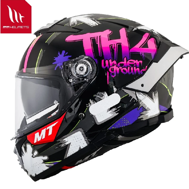 2025 MT Thunder 4 SV Motorcycle Helmet ECE DOT Certification Full Face Double Lens Off-road Helmet Racing Cascos Para Moto