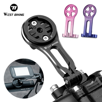 WEST BIKING Adjustable Bicycle Computer Mount For Garmin Wahoo Bryton Xoss MTB Out Front Bracket Cycling Tools Accessories