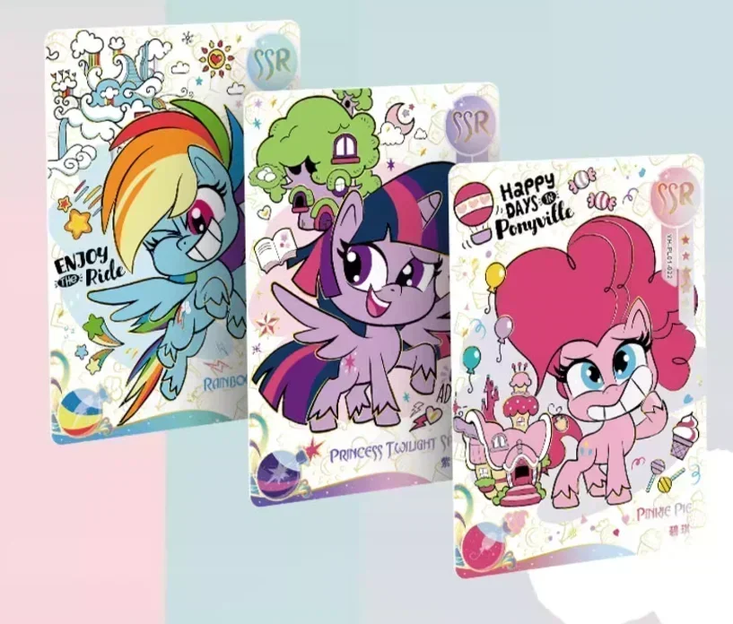 KAyou-Genuine My Little Pony Card, Cartões LSR, Cartões de Princesa, Cartão de Coleção Raro, Festa fofa, Presente de Brinquedo, Rara