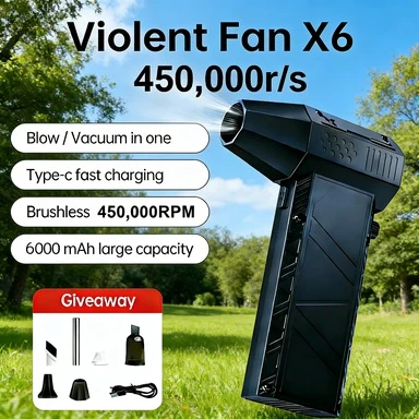 

X6 Turboprop Snow Dust Remover 450000 RPM Brushless Motor High Power Quick Charge Portable Cleaner