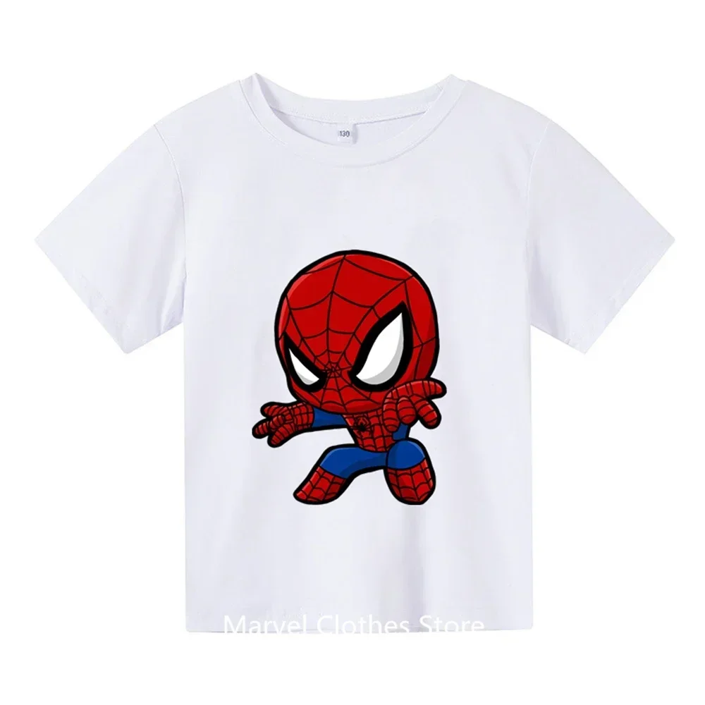 Kids Spiderman Tshirt Amine Cartoon T-shirt Boy Girl Clothes Baby Tee Kids Shirt Tops For Children Short Sleeve Boys T-shirt